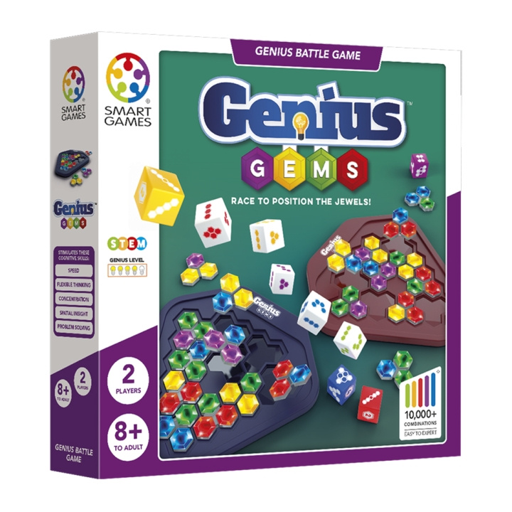 Smart Games: Genius Gems (Nordisk) (SG2539) i gruppen LEGETØJ, BØRN & BABY / Spil / Brætspil hos TP E-commerce Nordic AB (D30206)