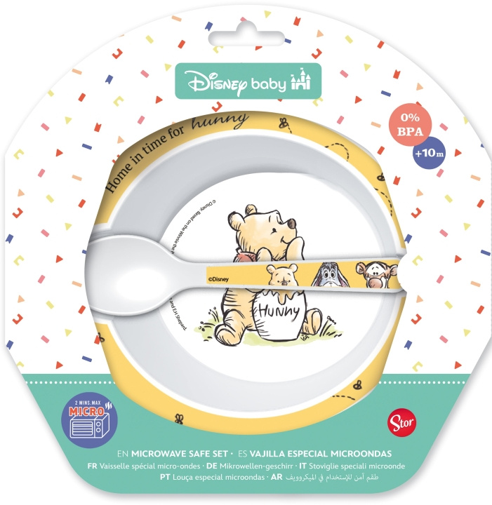 STOR Baby 2-pc. sæt - skål + ske, WTP i gruppen LEGETØJ, BØRN & BABY / Mad & Drikke / Børnebestik og tallerkener hos TP E-commerce Nordic AB (D30235)