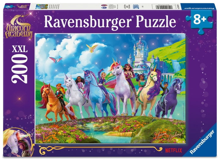 Ravensburger Unicorn Academy 200p XXL - (12004165) i gruppen LEGETØJ, BØRN & BABY / Legetøj / børns puslespil hos TP E-commerce Nordic AB (D30255)