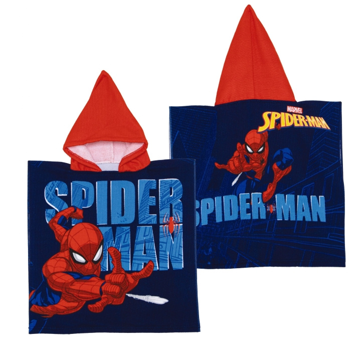 Spider-Man poncho i mikrofiber - 50 x 100 cm (SM17002) i gruppen SPORT, FRITID & HOBBY / Sjove gadgets / Sjove gadgets hos TP E-commerce Nordic AB (D30267)