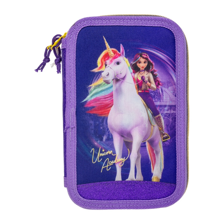 STOR Unicorn Academy - Fyldt dobbelt penalhus - 19,5 x 12,5 x 5 cm i gruppen LEGETØJ, BØRN & BABY / Legetøj / Penalhus hos TP E-commerce Nordic AB (D30272)