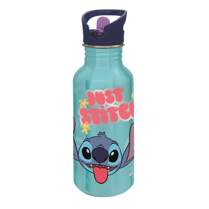 STOR STITCH ALU Bottle Sipper - 545 ml i gruppen LEGETØJ, BØRN & BABY / Mad & Drikke / Sutteflasker og tilbehør hos TP E-commerce Nordic AB (D30280)