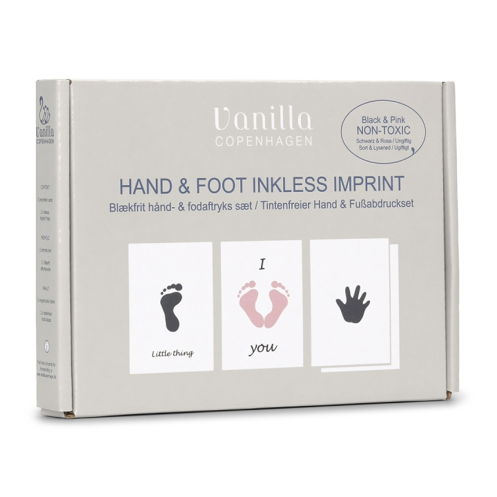Vanilla Copenhagen Hand & Foot Inkless Pads - Pink/Black - One size (MEMO0424) i gruppen SPORT, FRITID & HOBBY / Sjove gadgets / Smarte løsninger hos TP E-commerce Nordic AB (D30307)