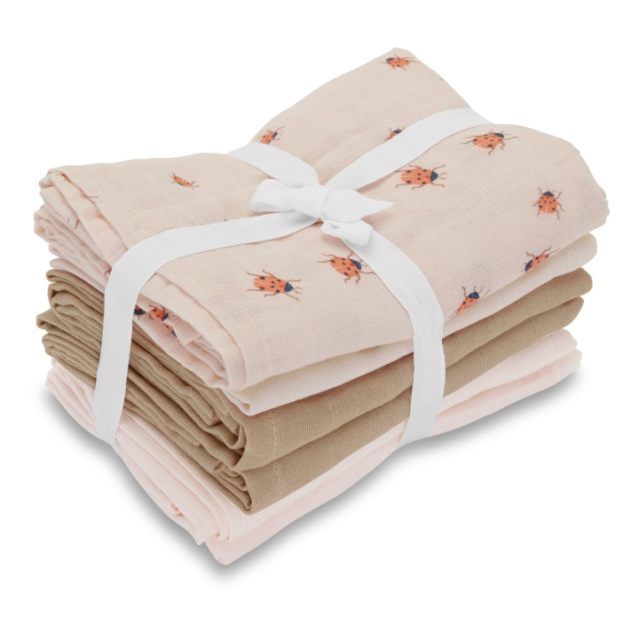 Vanilla Copenhagen Muslins 6 Pack - Rose - 70 x 70 cm (MUSL8223) i gruppen LEGETØJ, BØRN & BABY / Børnetekstiler / Sengetøj / Børnelagner hos TP E-commerce Nordic AB (D30314)