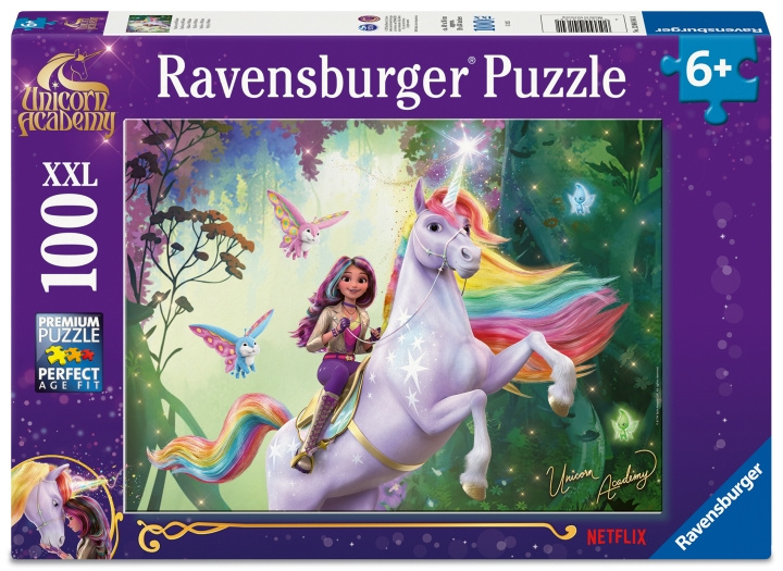Ravensburger Unicorn Academy 100p XXL - (12004164) i gruppen LEGETØJ, BØRN & BABY / Legetøj / børns puslespil hos TP E-commerce Nordic AB (D30350)