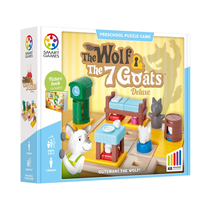 Smart Games: Ulven og de 7 geder (Nordisk) (SG2669) i gruppen LEGETØJ, BØRN & BABY / Spil / Brætspil hos TP E-commerce Nordic AB (D30413)