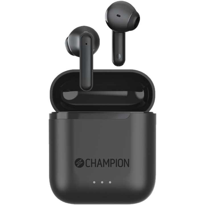 Champion Hörlurar Earbuds TWS Svart i gruppen HJEMMEELEKTRONIK / Lyd & billede / Hovedtelefoner & Tilbehør / Hovedtelefoner hos TP E-commerce Nordic AB (D30581)