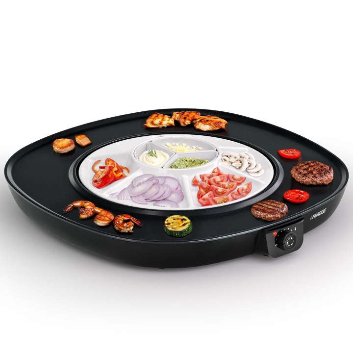 Princess Bordsgrill Table Chef Pirouette 45x47,5cm 1000W - 103260 i gruppen HJEM, HUS & HAVE / Husholdningsapparater / Brødristere & Sandwich Makers / Bordgrill & Raclette hos TP E-commerce Nordic AB (D30601)