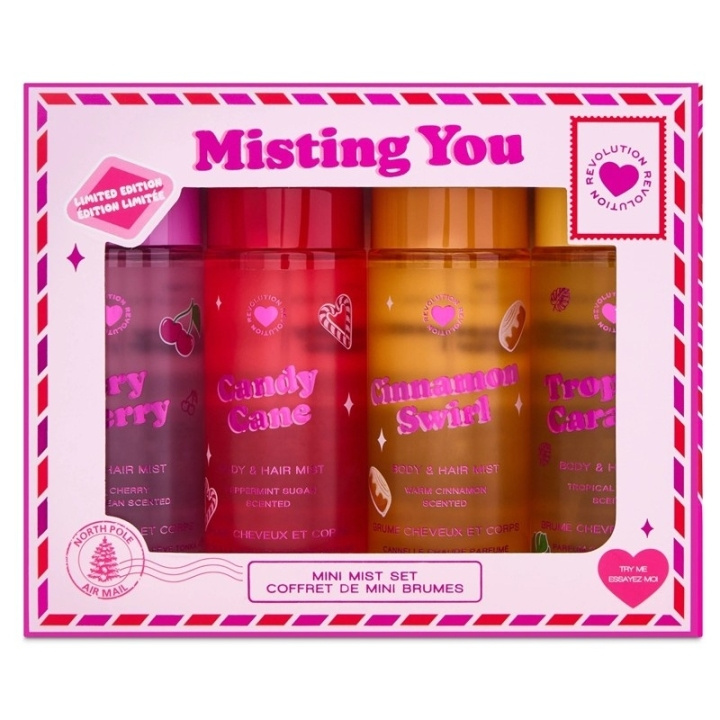 Makeup Revolution I Heart Revolution Misting You Mini Body Mist Set i gruppen SKØNHED & HELSE / Duft & Parfume / Parfume / Parfume kasser hos TP E-commerce Nordic AB (D30654)
