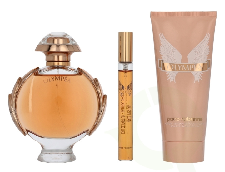 Paco Rabanne Olympea Giftset 190 ml Edp Spray 80ml/Body Lotion 100ml/Edp Spray 10ml i gruppen SKØNHED & HELSE / Duft & Parfume / Parfume / Parfume kasser hos TP E-commerce Nordic AB (D30699)