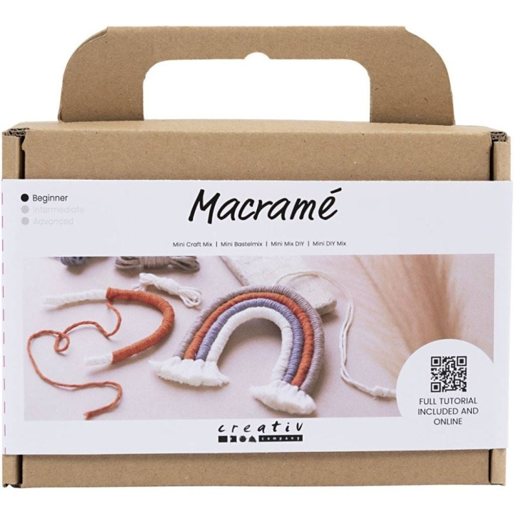 DIY Kit Macramé - Regnbue (977553) i gruppen SPORT, FRITID & HOBBY / Hobby / DIY Kit hos TP E-commerce Nordic AB (D30863)