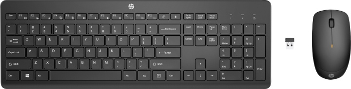 HP 230 trådløst skrivebordssæt, sort - Nordic i gruppen COMPUTERTILBEHØR / Mus og tastatur / Tastatur hos TP E-commerce Nordic AB (D30889)