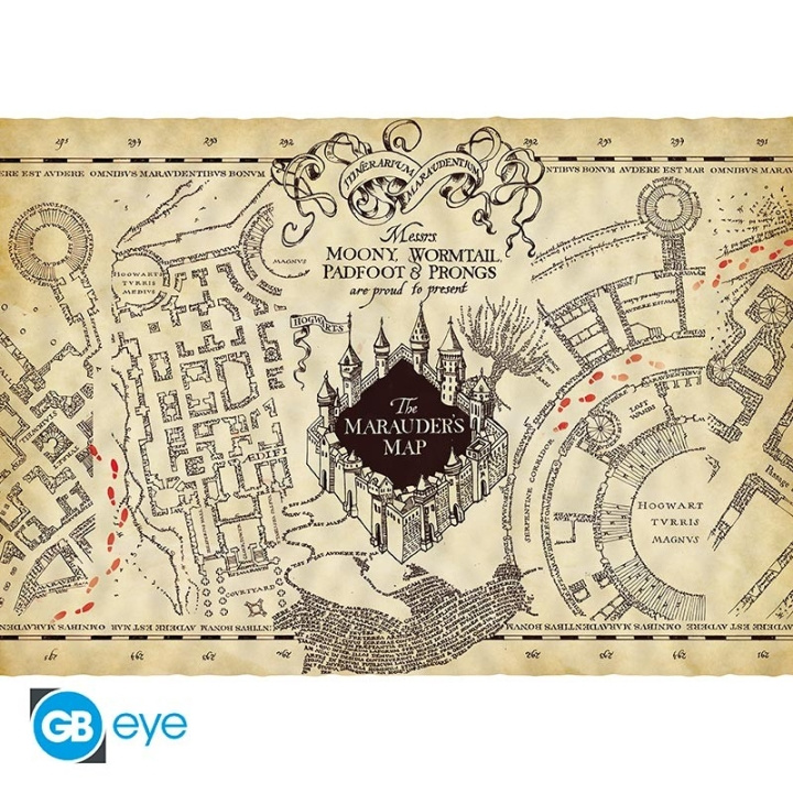Harry Potter Pergamentplakat - Marodørens kort i gruppen SPORT, FRITID & HOBBY / Sjove gadgets / Samlergenstande hos TP E-commerce Nordic AB (D30897)