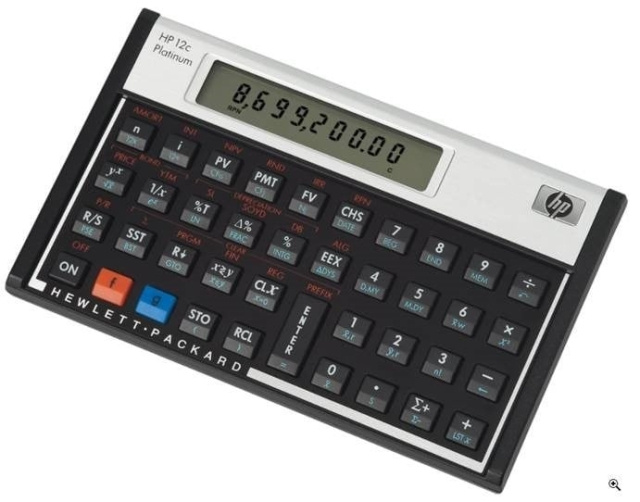 HP 12CPL Finansiel lommeregner Platinum i gruppen SPORT, FRITID & HOBBY / Sjove gadgets / Smarte løsninger hos TP E-commerce Nordic AB (D30899)