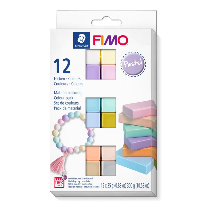 FIMO Blødt sæt 12x25g - Pastel (8023 C12-3) i gruppen LEGETØJ, BØRN & BABY / Legetøj / Legesæt hos TP E-commerce Nordic AB (D30904)