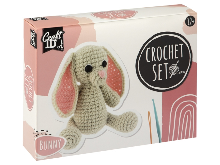 Craft ID Hæklekit, kanin, 12x9x12cm - (K-CR1702/GE) i gruppen LEGETØJ, BØRN & BABY / Legetøj / Figurer, miniaturer og tilbehør hos TP E-commerce Nordic AB (D30905)