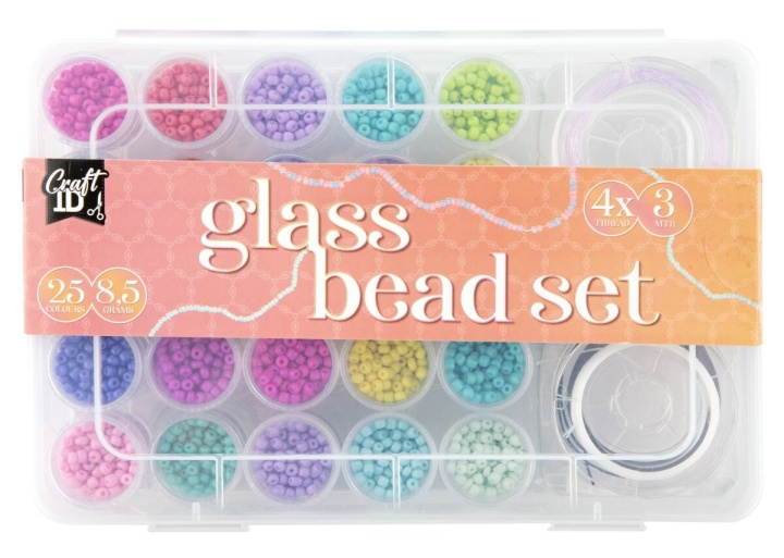 Craft ID Glasperlemix, 25 farver (CR1406/GE) i gruppen LEGETØJ, BØRN & BABY / Legetøj / Hobbyartikler hos TP E-commerce Nordic AB (D30907)