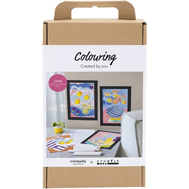 Creative Toys Creativ - Craft Kit Colouring, Paint by numbers, markers, 1 pakke - () i gruppen LEGETØJ, BØRN & BABY / Legetøj / Hobbyartikler hos TP E-commerce Nordic AB (D30935)