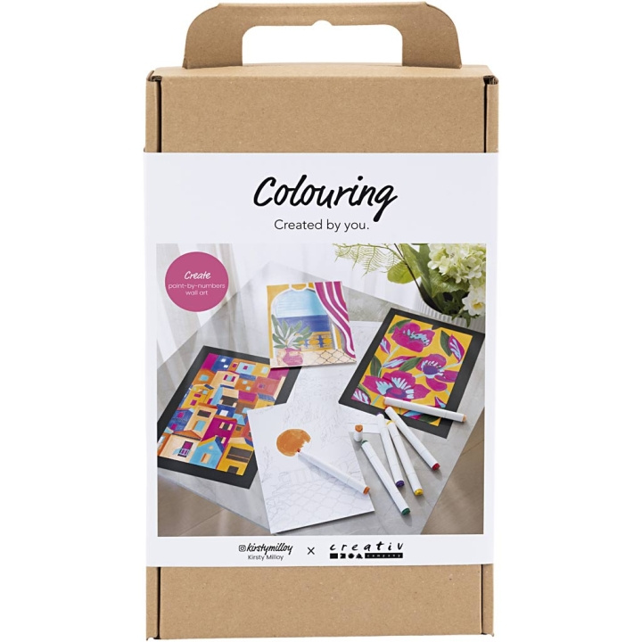 Creative Toys Creativ - Craft Kit Colouring, Paint by Numbers, Markers, 1 pakke - () i gruppen LEGETØJ, BØRN & BABY / Legetøj / Hobbyartikler hos TP E-commerce Nordic AB (D30936)