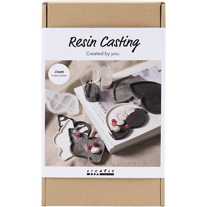 Creative Toys Creativ - Craft Kit Resin Casting, konkylie, sort, hvid (977817) i gruppen LEGETØJ, BØRN & BABY / Legetøj / Hobbyartikler hos TP E-commerce Nordic AB (D30946)