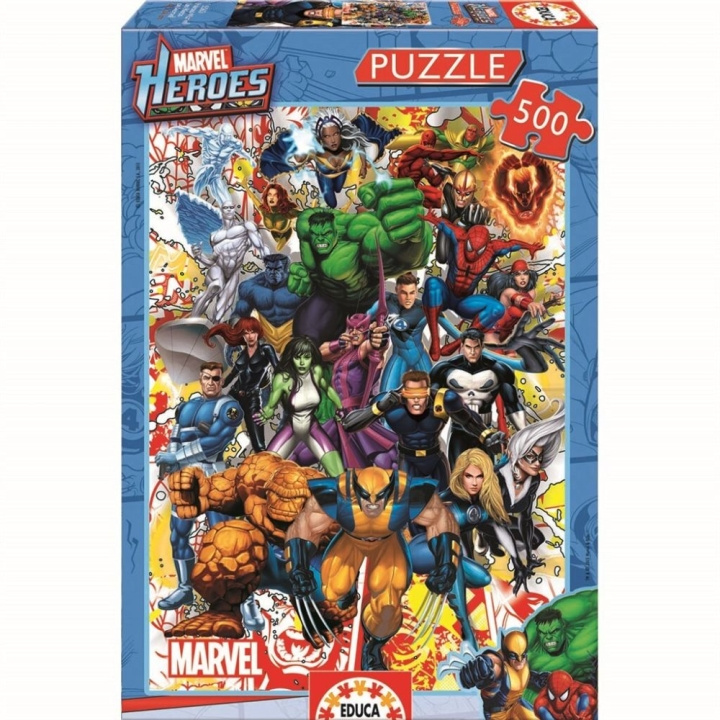 Educa 500 Marvel Heroes-puslespil (80-15560) i gruppen LEGETØJ, BØRN & BABY / Legetøj / børns puslespil hos TP E-commerce Nordic AB (D30986)