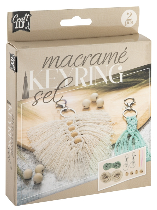 Craft ID Macrame-nøgleringe 2 stk (CR1728/GE) i gruppen SPORT, FRITID & HOBBY / Sjove gadgets / Sjove gadgets hos TP E-commerce Nordic AB (D31108)