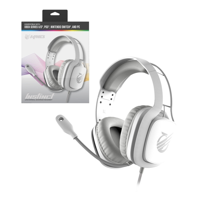 KMD Instinct universelt headset - hvid i gruppen COMPUTERTILBEHØR / Computer Tilbehør / Headset hos TP E-commerce Nordic AB (D31177)