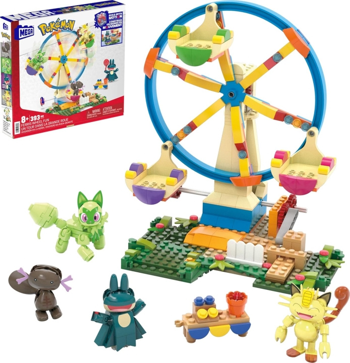 Mega Pokémon Construction Set Ferris Wheel with Figures - 393 Pieces (HXF80) i gruppen LEGETØJ, BØRN & BABY / Legetøj / Bygge legesager / Lego hos TP E-commerce Nordic AB (D31234)