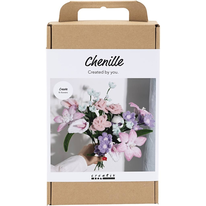 Creative Toys Creativ - Craft Kit Pipe Cleaner Flowers, blomster, pastelfarver, 1 pakke - () i gruppen LEGETØJ, BØRN & BABY / Legetøj / Hobbyartikler hos TP E-commerce Nordic AB (D31262)