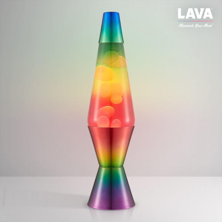 Lavazza Lampe - hvid/trefarvet, regnbuefod - 37 cm i gruppen LEGETØJ, BØRN & BABY / Børneværelse / Belysning til børn / Bordlamper hos TP E-commerce Nordic AB (D31265)