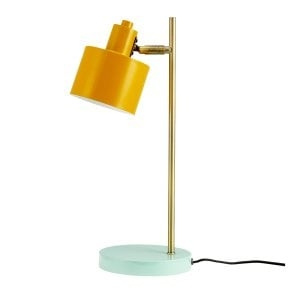 Dyberg-Larsen Ocean bordlampe - karry, messing, turkis i gruppen HJEMMEELEKTRONIK / Lys / Bordlamper hos TP E-commerce Nordic AB (D31276)