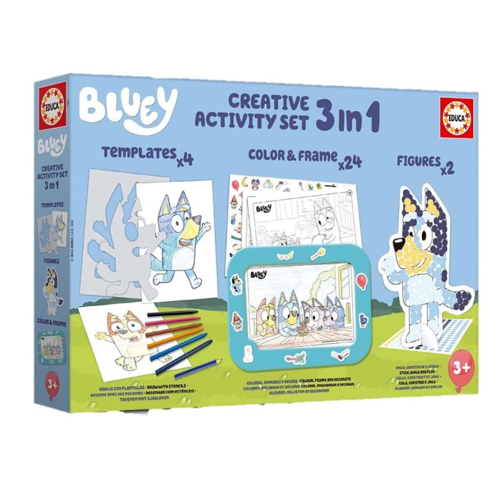 Educa 3 i 1 Bluey kreativt aktivitetssæt (80-19887) i gruppen LEGETØJ, BØRN & BABY / Legetøj / Hobbyartikler hos TP E-commerce Nordic AB (D31311)
