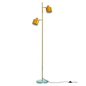 Dyberg-Larsen Ocean gulvlampe - karry, messing, turkis i gruppen HJEMMEELEKTRONIK / Lys / Gulvlamper hos TP E-commerce Nordic AB (D31322)