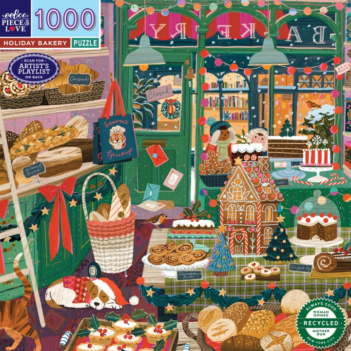 eeBoo Puslespil 1000 brikker - Holiday Bakery (EPZT774) i gruppen SPORT, FRITID & HOBBY / Hobby / Puslespil hos TP E-commerce Nordic AB (D31376)