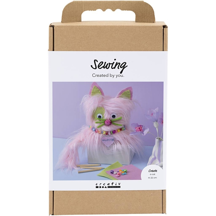 Craft Kit Syning - Kat - assorterede farver (977882) i gruppen LEGETØJ, BØRN & BABY / Legetøj / Hobbyartikler hos TP E-commerce Nordic AB (D31400)
