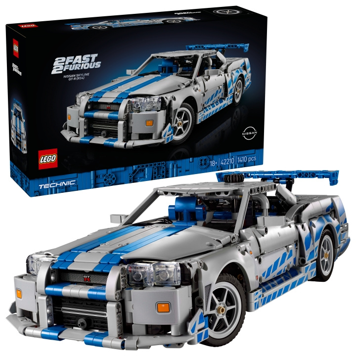 LEGO Technic - 2 Fast 2 Furious Nissan Skyline GT-R (R34) Car (42210) i gruppen LEGETØJ, BØRN & BABY / Legetøj / Bygge legesager / Lego hos TP E-commerce Nordic AB (D31457)
