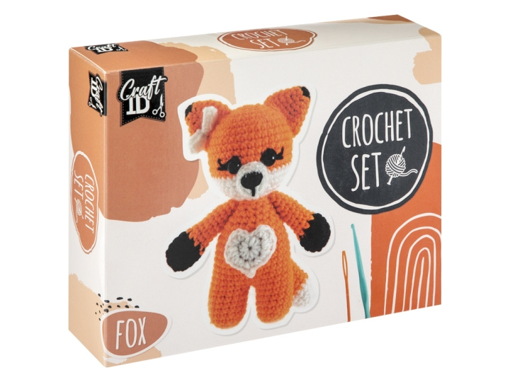 Craft ID Hæklekit ræv, 13x8,5x17cm - (K-CR1700/GE) i gruppen LEGETØJ, BØRN & BABY / Legetøj / Hobbyartikler hos TP E-commerce Nordic AB (D31461)