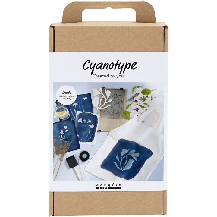 Creative Toys Creativ - Craft Kit Cyanotype, tekstil, blå, 1 pakke - () i gruppen LEGETØJ, BØRN & BABY / Legetøj / Hobbyartikler hos TP E-commerce Nordic AB (D31465)