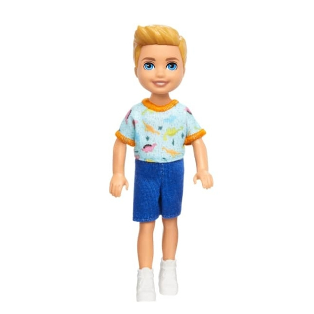 Barbie Chelsea Doll, lille drengedukke - Dino Print, blondt hår og blå øjne (HXM98) i gruppen LEGETØJ, BØRN & BABY / Legetøj / Docks og tilbehør hos TP E-commerce Nordic AB (D31525)