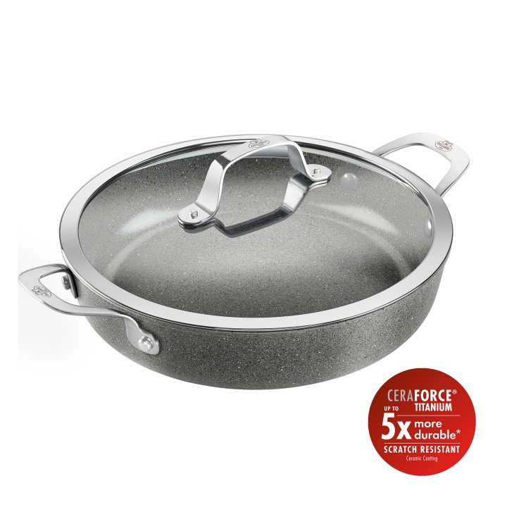 Ballarini Salina keramisk serveringspande med låg - uden farve - 28 cm i gruppen HJEM, HUS & HAVE / Køkkenredskaber / Stegepander hos TP E-commerce Nordic AB (D31536)