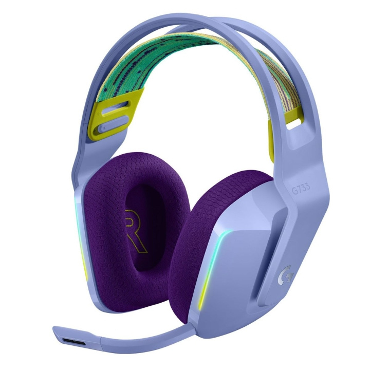Logitech G733 LIGHTSPEED-headset - LILAC - 2,4GHZ i gruppen COMPUTERTILBEHØR / GAMING / Headset hos TP E-commerce Nordic AB (D31550)