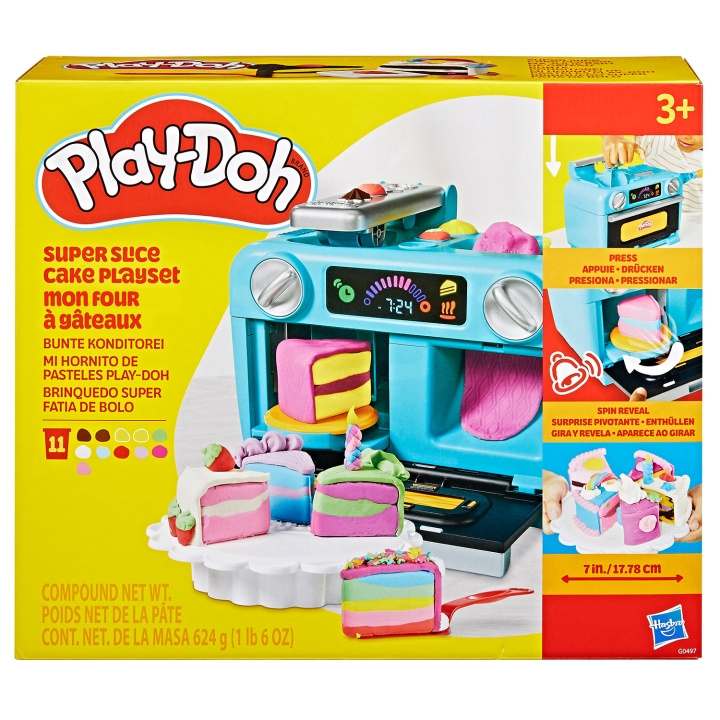 PLAY-DOH Super Slice Cake Playset i gruppen LEGETØJ, BØRN & BABY / Legetøj / Legesæt hos TP E-commerce Nordic AB (D31591)