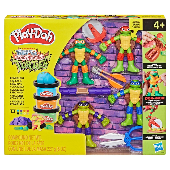 PLAY-DOH Teenage Mutant Ninja Turtles Cowabunga Creations Bendy 4 Inch Action Figures Set i gruppen LEGETØJ, BØRN & BABY / Legetøj / Legesæt hos TP E-commerce Nordic AB (D31592)