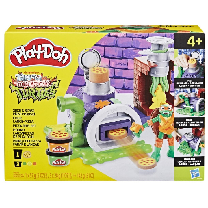 PLAY-DOH Teenage Mutant Ninja Turtles Slice And Blast Pizza Playset i gruppen LEGETØJ, BØRN & BABY / Legetøj / Legesæt hos TP E-commerce Nordic AB (D31594)