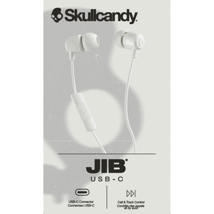 Skullcandy Høretelefoner JIB USB-C Kablet In-Ear Bone White i gruppen HJEMMEELEKTRONIK / Lyd & billede / Hovedtelefoner & Tilbehør / Hovedtelefoner hos TP E-commerce Nordic AB (D31665)