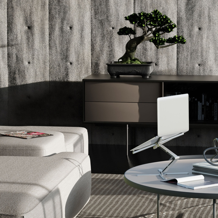 Desire2 Laptopstander X Stand Foldbar Aluminium i gruppen COMPUTERTILBEHØR / Computer Tilbehør / Andet hos TP E-commerce Nordic AB (D31895)