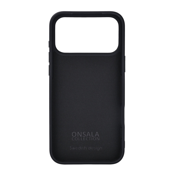 Onsala Mobilcover med Silikone Feel Black - iPhone 17 Pro Max i gruppen SMARTPHONES & TABLETS / Mobil Beskyttelse / Apple / iPhone 17 hos TP E-commerce Nordic AB (D31969)