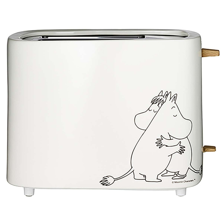 Moomin Keramisk brødrister, 2 skiver, 875W, hvid i gruppen HJEM, HUS & HAVE / Husholdningsapparater / Brødristere & Sandwich Makers / Brødristere hos TP E-commerce Nordic AB (D32067)
