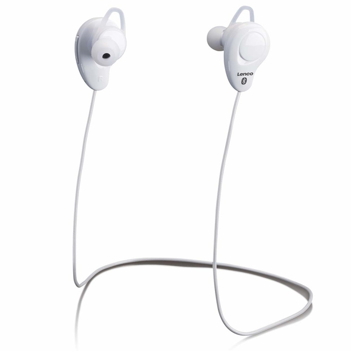 Lenco Trådløst in-ear headset Hvid i gruppen HJEMMEELEKTRONIK / Lyd & billede / Hovedtelefoner & Tilbehør / Hovedtelefoner hos TP E-commerce Nordic AB (D32217)