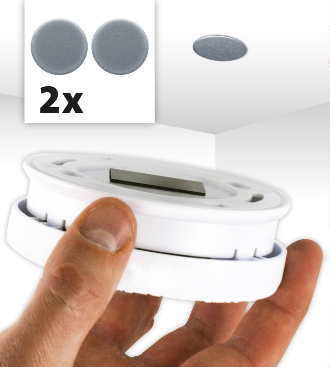 Alecto Magnetisk monteringssæt til røg- og CO-detektorer 2 stk i gruppen HJEM, HUS & HAVE / Alarm, Sikkerhed & Overvågning / Andet hos TP E-commerce Nordic AB (D32334)